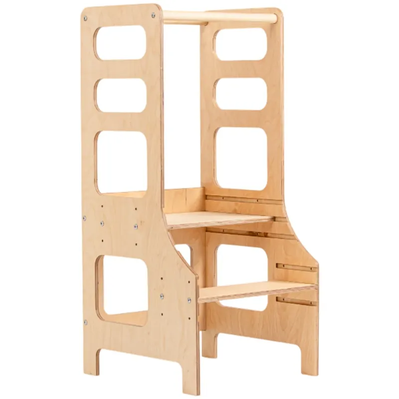 Nedsatt pris Duck Woodworks Adjustable Kitchen Tower Natural
