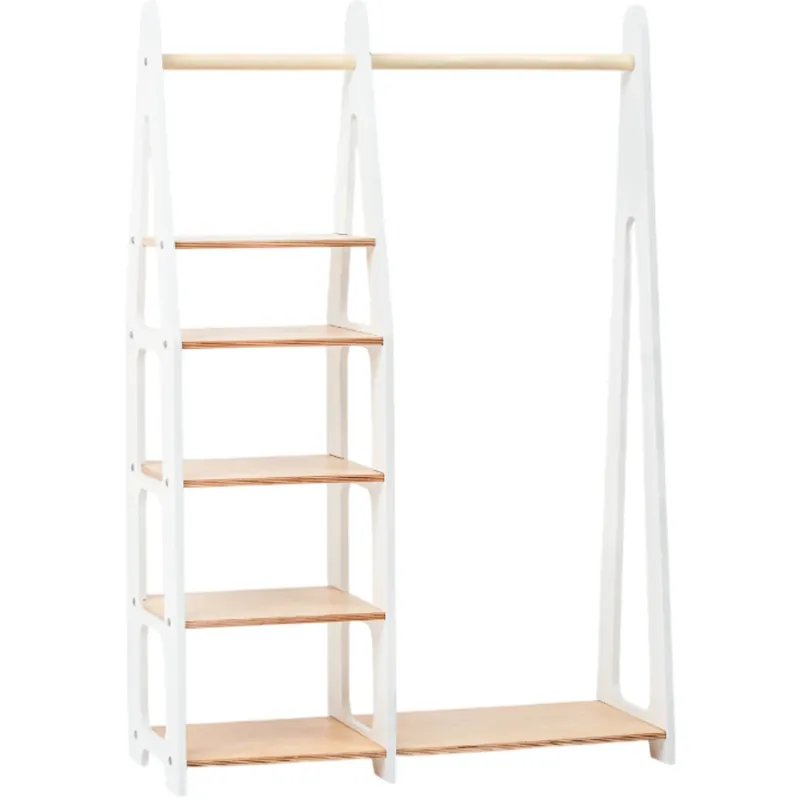 Duck Woodworks Children Wardrobe without Drawers White Expressleverans