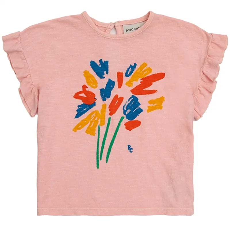 Beställ idag Bobo Choses Bebis Fireworks Ruffle T-Shirt Pink