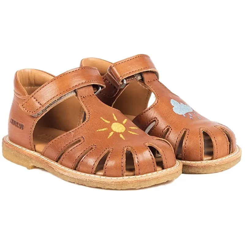 Angulus Begyndersandaler Cognac Bästa pris