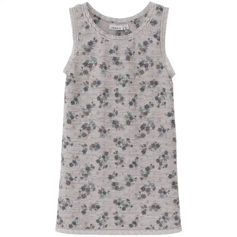 Name It Lilac Lash Aop Wang Ull Needle Tank Topp Kundfavorit