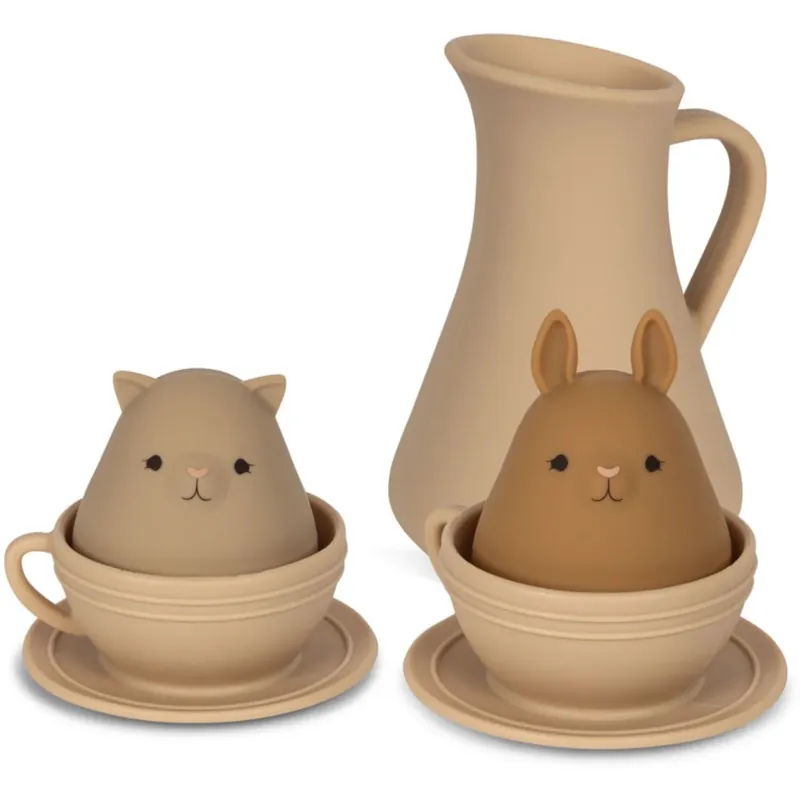 Konges Sløjd Warm Clay Mix Silicone Bath Toys Cup Set Handla nu