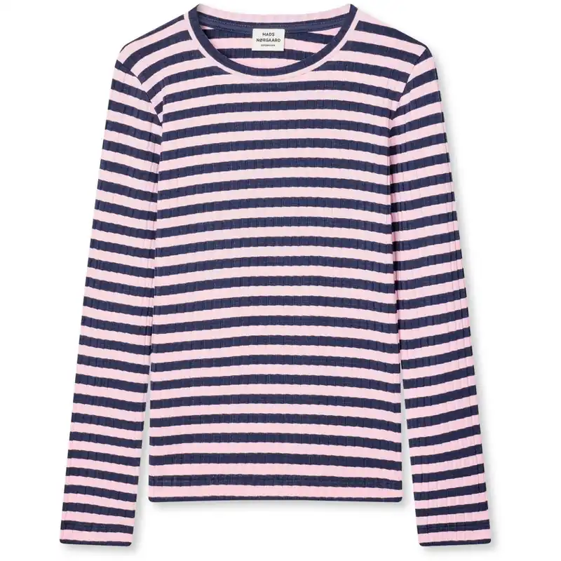 Mads Nørgaard Parisian Night/Parfait Pink 5X5 Classic Stripe Talika Topp Nyhet