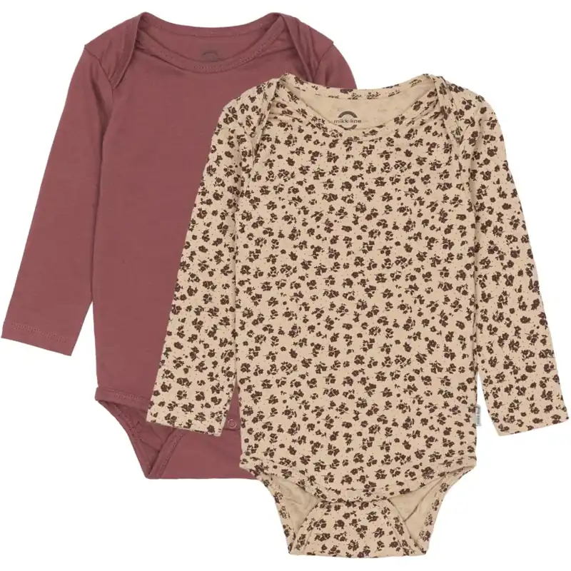 Begränsat antal Mikk-Line Rose Brown 2-Pack LS Body