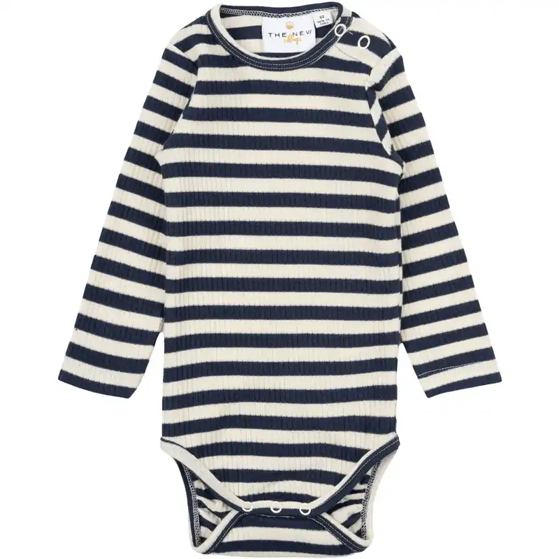 THE NEW Siblings Mood Indigo Striped Fro Uni Rib Body I lager