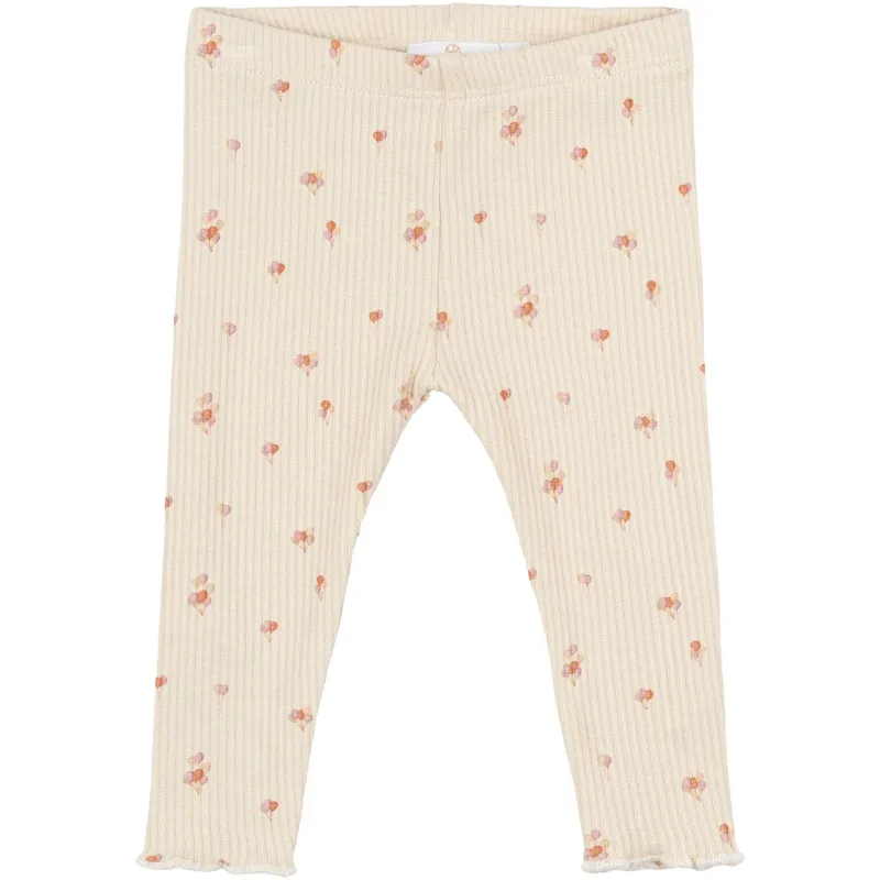 Beställ idag THE NEW Siblings White Swan AOP Noella Rib Leggings