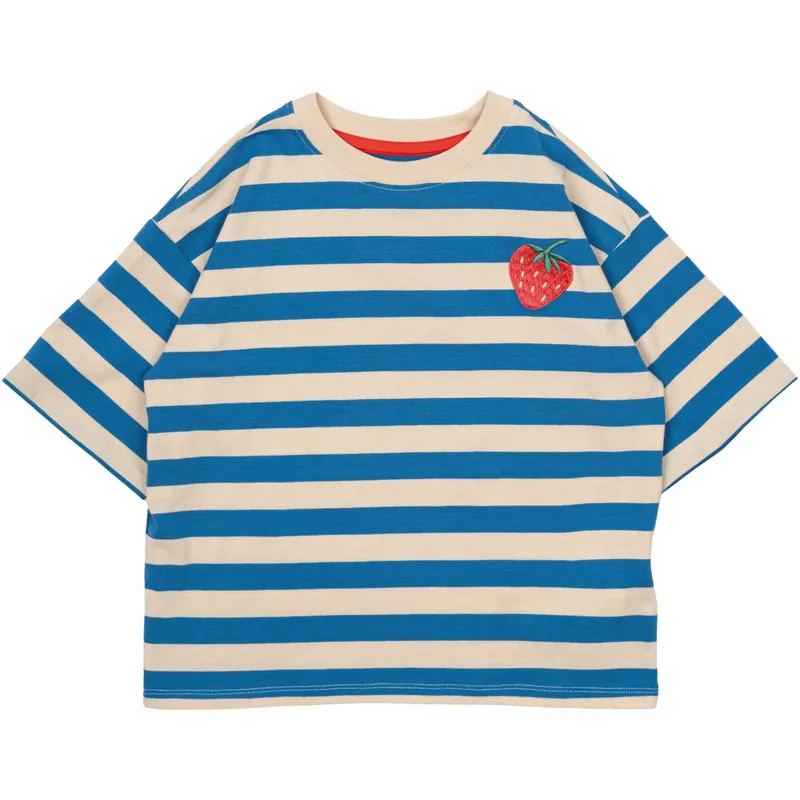Beställ idag The New White Swan Striped Nanny Oversize T-Shirt