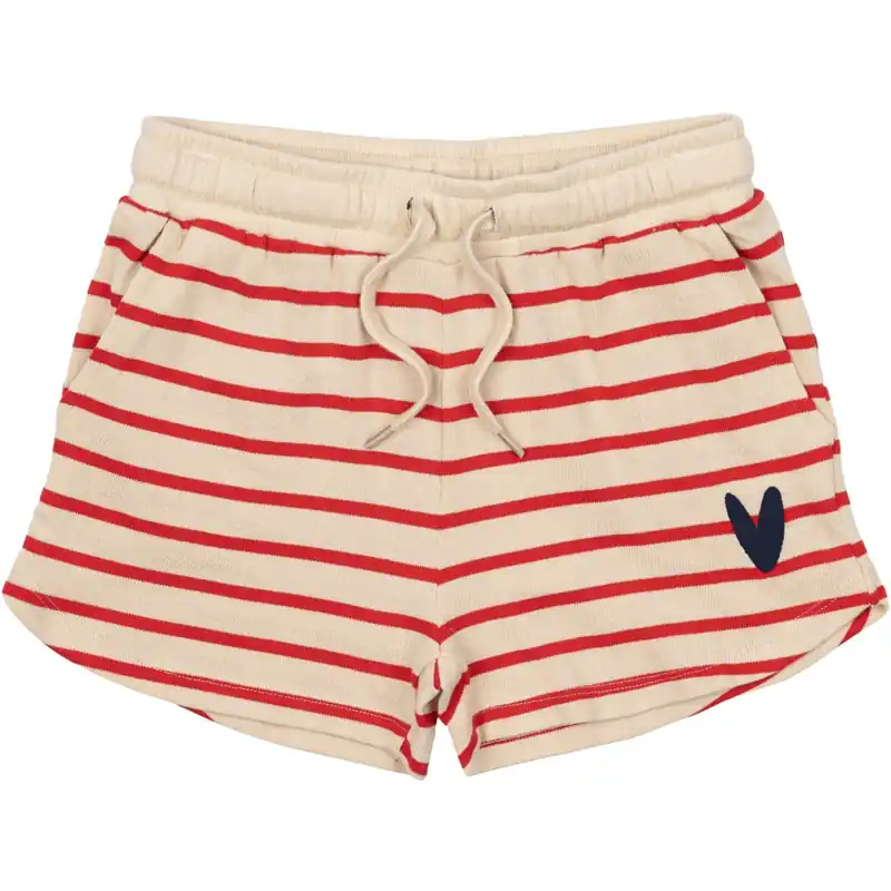 Fynd The New Poppy Red Striped Nil Shorts