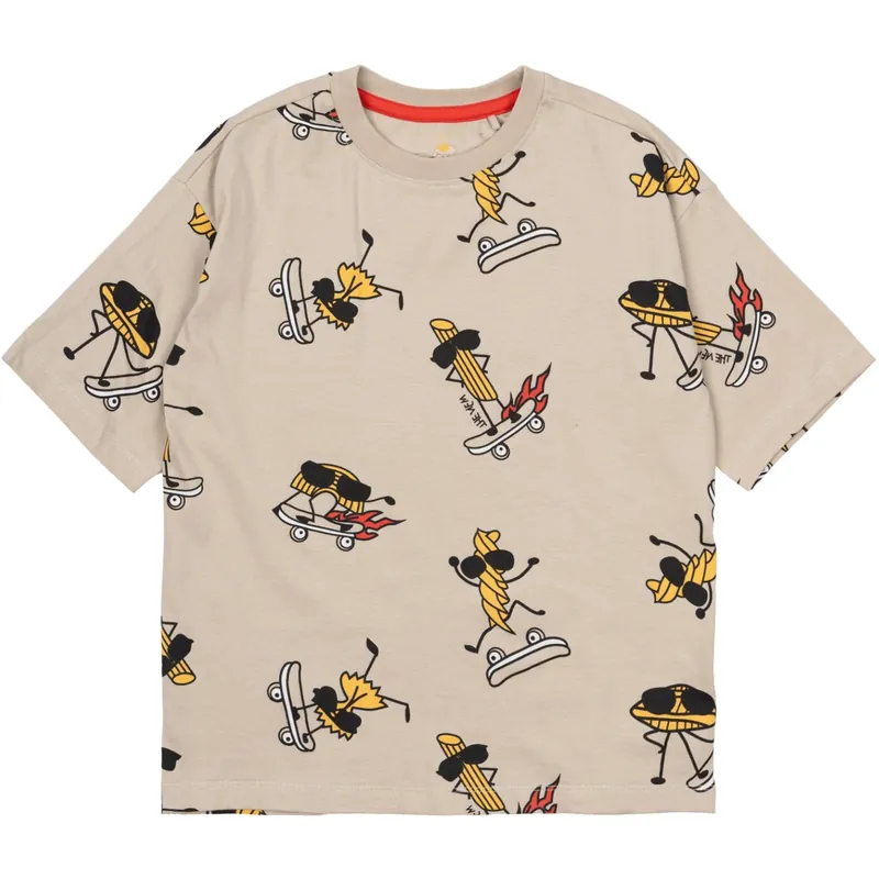 Köp nu The New Feather Gray AOP Narfalle Oversize T-Shirt