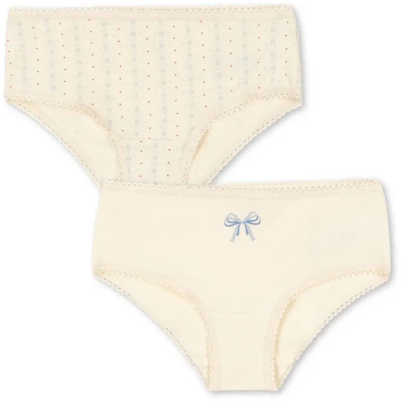 Konges Sløjd Fete De Fleur/Seedpearl Basic 2 Pack Girl Kalsonger Gots Beställ nu