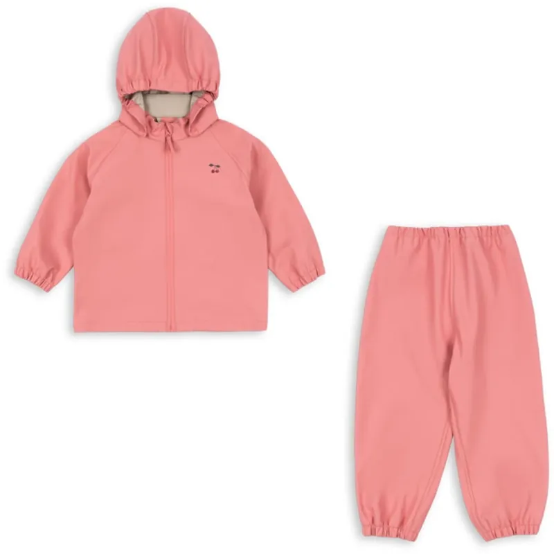Konges Sløjd Peach Blossom Plainy Regn Set Snabb frakt