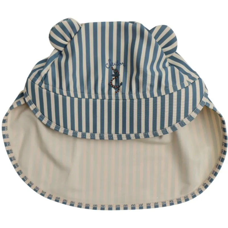 Konges Sløjd Sailor Stripe Aster Björn Sun Mössa Grs Populärt val