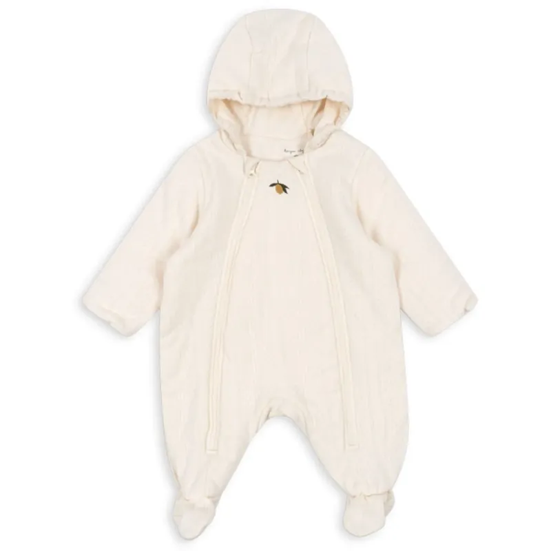 Premium Konges Sløjd Antique White Minna Quiltad Onesie