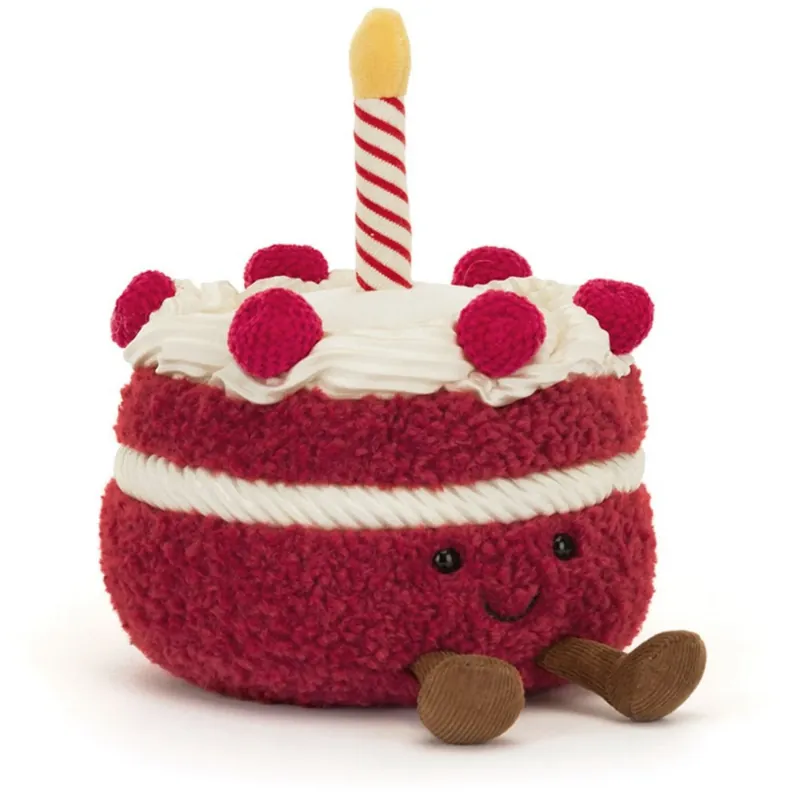 Jellycat Fun Love Amuseables Cherry Cake 13 cm Begränsat antal