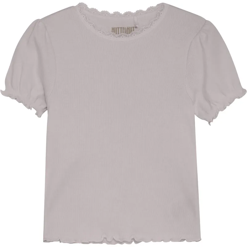 Snabb frakt Huttelihut Cloud Gray T-Shirt Rib
