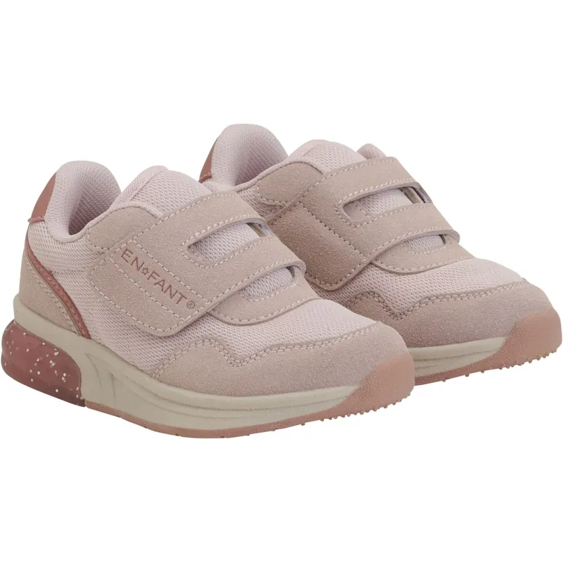 En Fant Sepia Rose Sneakers Kardborreband w. Ljus Populärt val