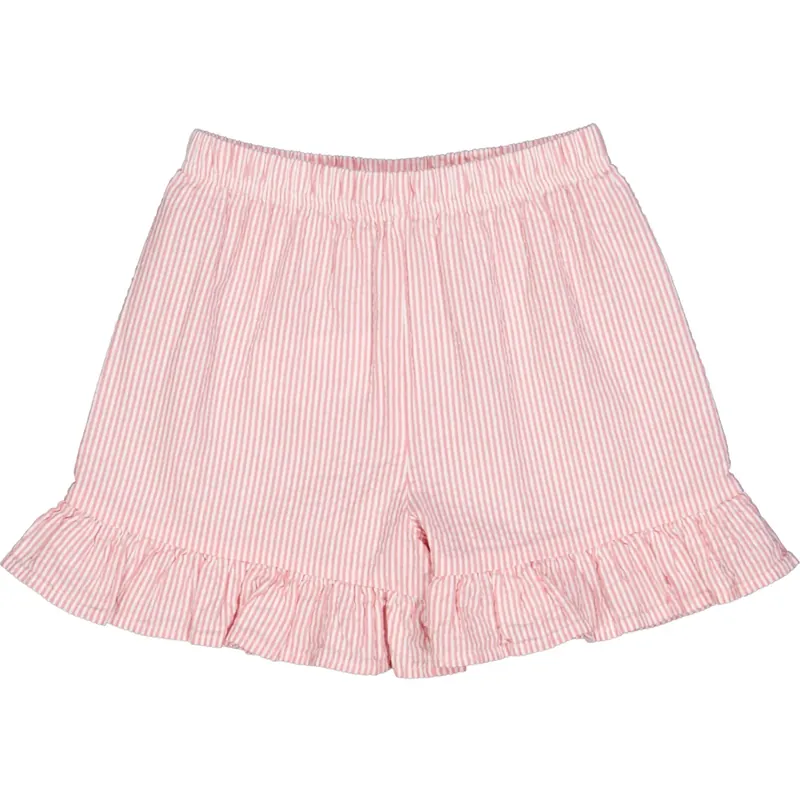 Müsli Balsam Cream/ Bubblegum Seersucker Stripe Frill Shorts Extra rabatt