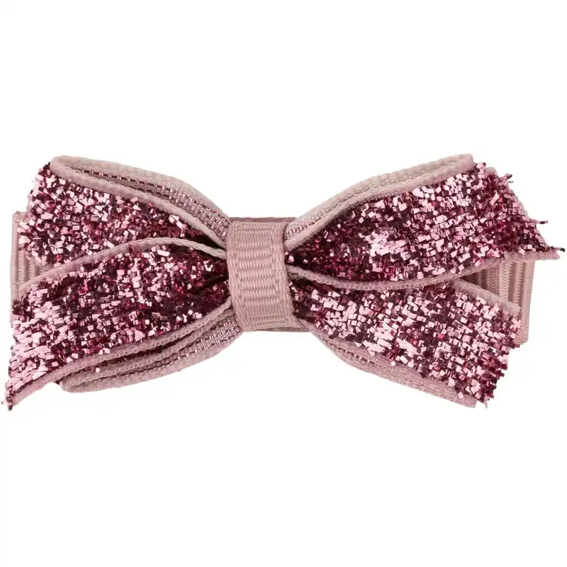 Reapris Bow‘s by Stær Classic Rosett - Rosa Glitter - 4,5 cm
