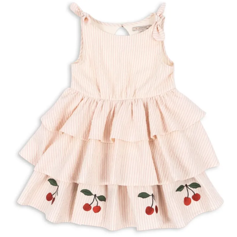 Begränsat antal Konges Sløjd Peony Stripe Ellie Klänning Gots