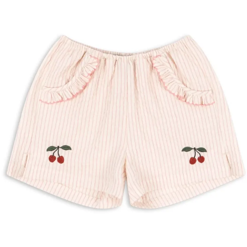Beställ idag Konges Sløjd Peony Stripe Ellie Frill Shorts Gots