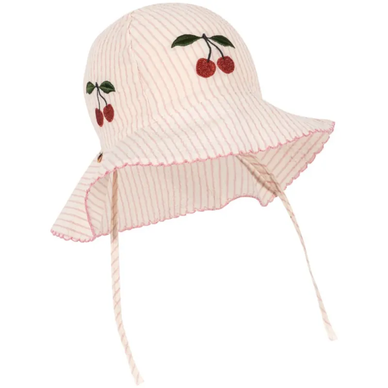 Konges Sløjd Peony Stripe Ellie Sun Mössa Gots Köp nu