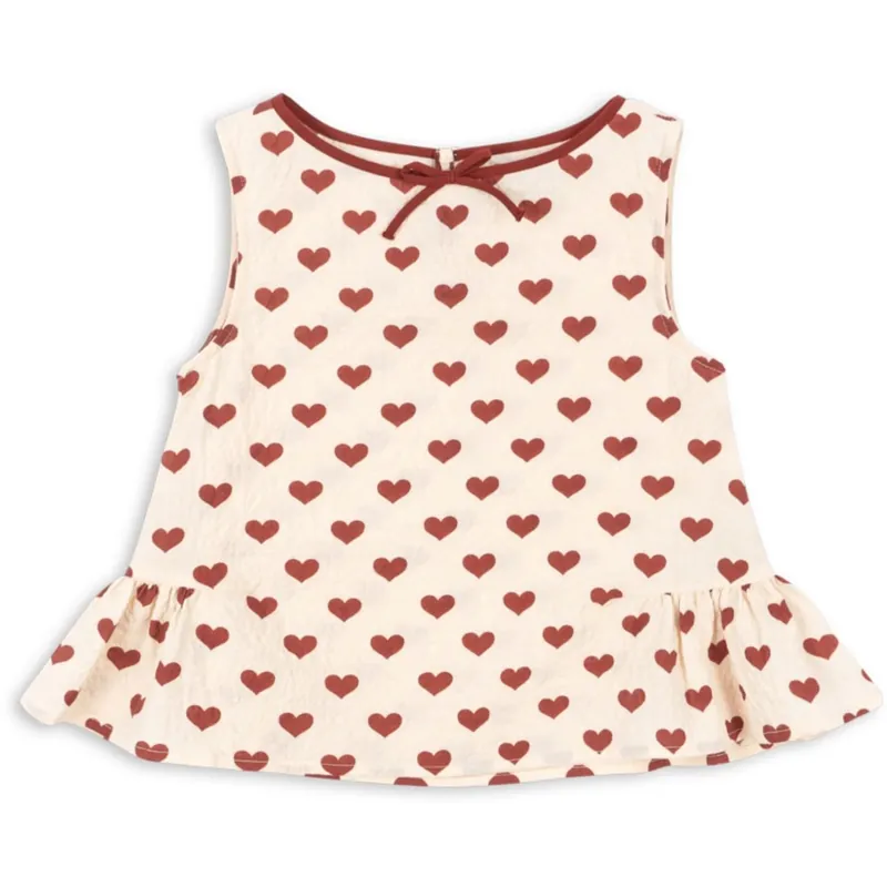 Konges Sløjd Amour Rouge Ava Topp Gots Sänkt pris