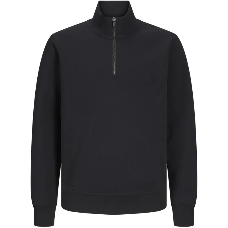 Begränsad tid Jack & Jones Junior Black Bradley Sweatshirt Half Zip Noos