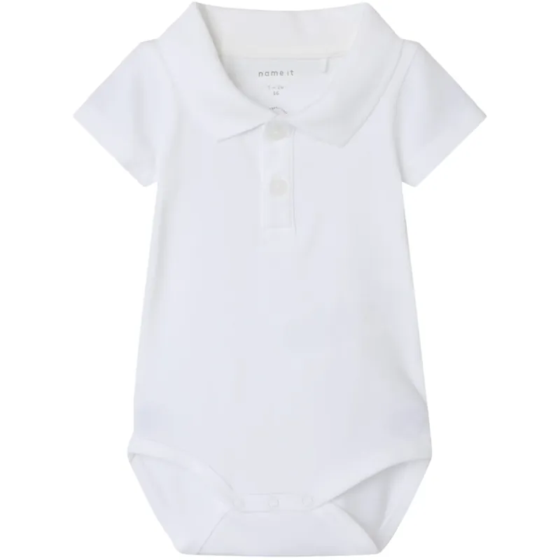 Begränsad tid Name It Bright White Holger Pikétröja Body