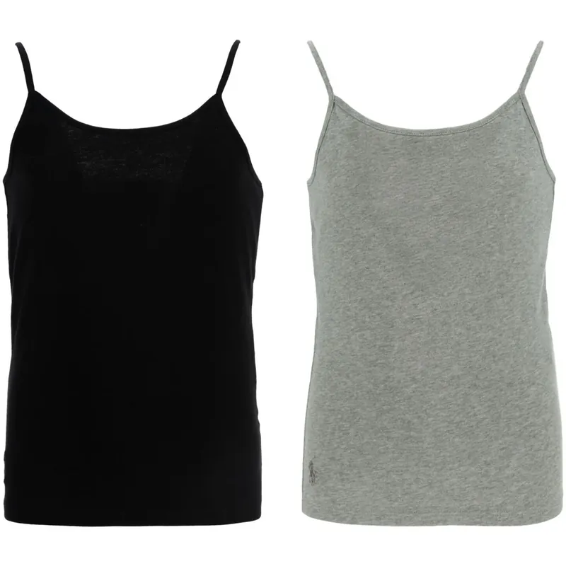 Polo Ralph Lauren Black/Andover Heather 2 Pack Pikétröja Camisole Kundfavorit