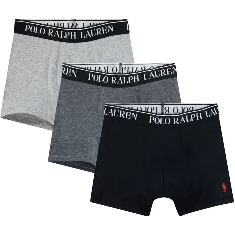 Beställ nu Polo Ralph Lauren Andover Heather Bomull Stretch 3 Pack Boxer/Brief