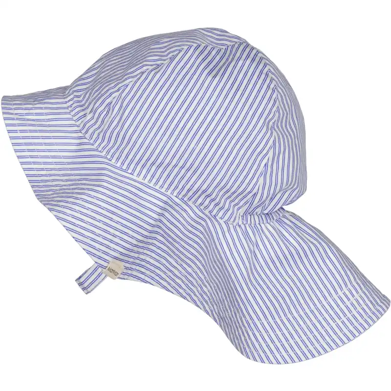 Trygg betalning MarMar Poplin Bolich Blue Strips Alba Baby Long Mössa