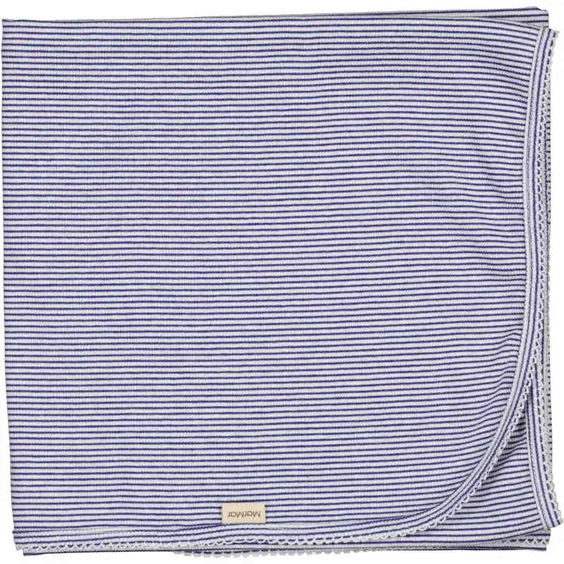 Premium MarMar New Born Modal Fine Rib Red Stripe Alida Bebisfilt