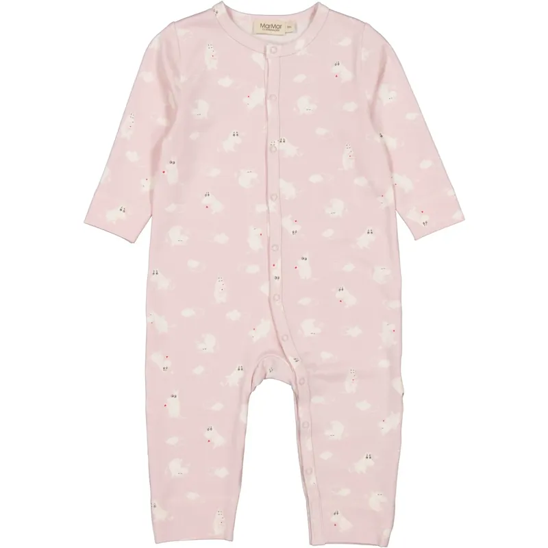 MarMar Modal Smooth Print Rose Moomin Ruka Romper Handla nu