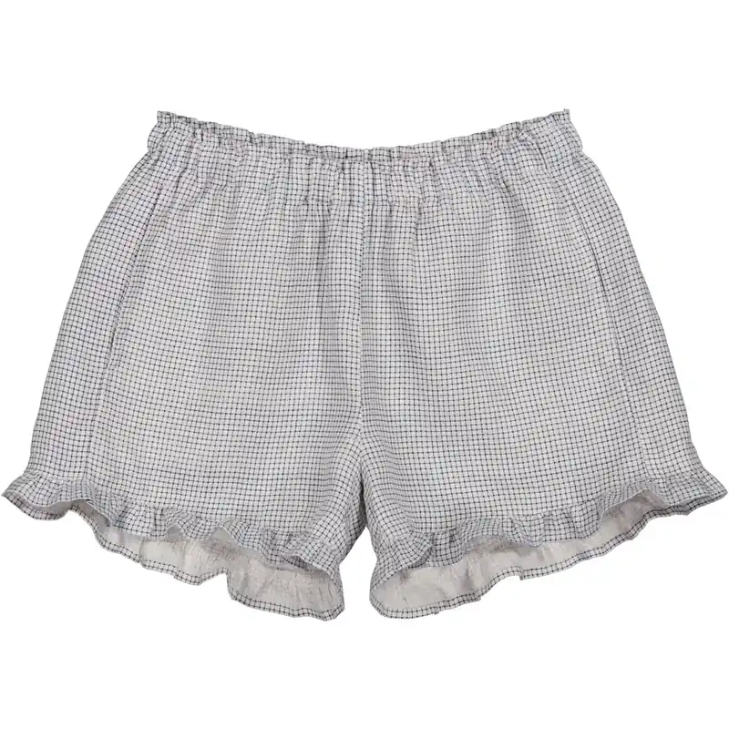 Lägg i varukorgen MarMar Linen Mini Check Pala Frill Shorts