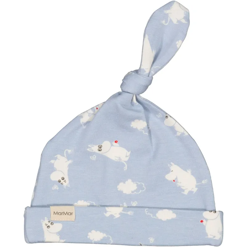 Köp nu MarMar New Born Modal Smooth Print Blue Moomin Aiki Mössa