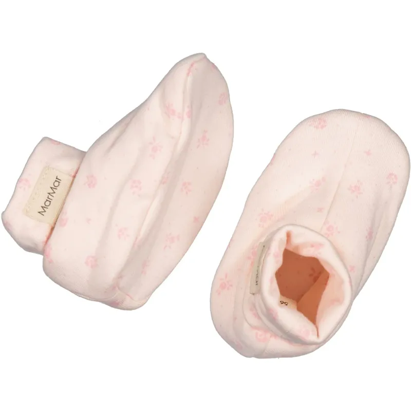 MarMar New Born Modal Smooth Print Dahlia Booties Expressleverans