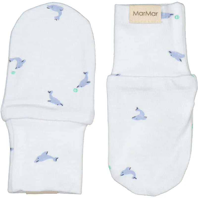 MarMar New Born Modal Smooth Print Dolphin Handskar Begränsat antal