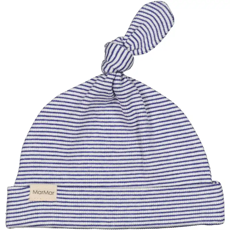 Snabb frakt MarMar New Born Modal Fine Rib Blue Stripe Aiki Mössa