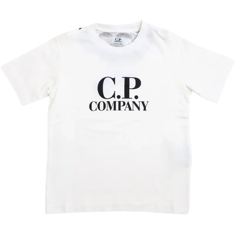 C.P. Company Gauze White T-Skjorta Kort Sleeve Köp nu