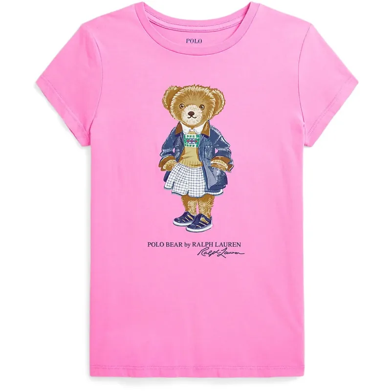 Polo Ralph Lauren Laguna Pink Girl T-Shirt Erbjudande