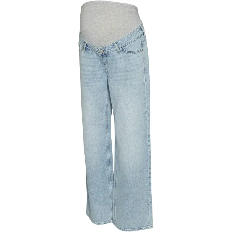 Trygg betalning Vero Moda Maternity Light Blue Denim Tessa Wide Jeans Noos