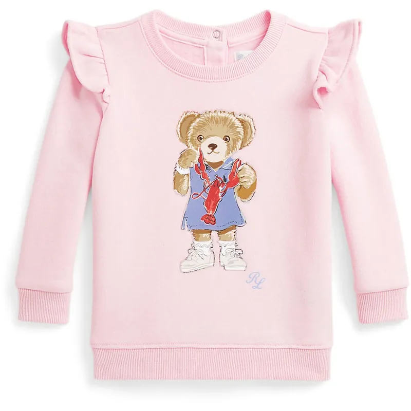 Endast idag Ralph Lauren Baby Bath Pink Sweatshirt