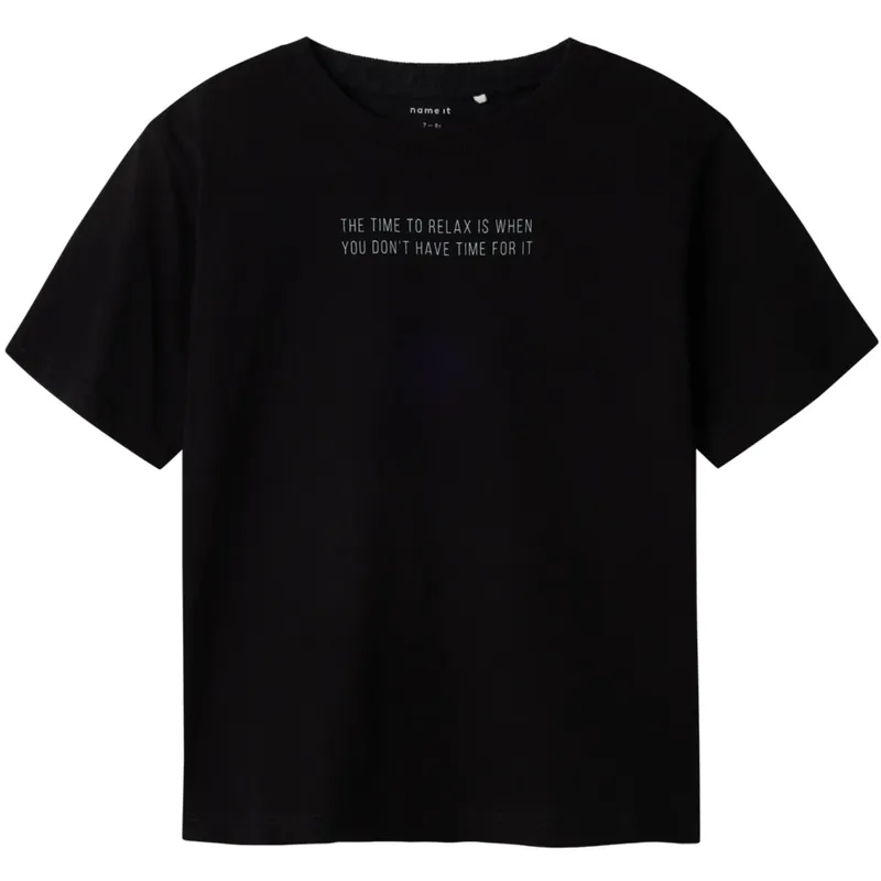 Beställ idag Name It Black Bocalle Regular T-Shirt