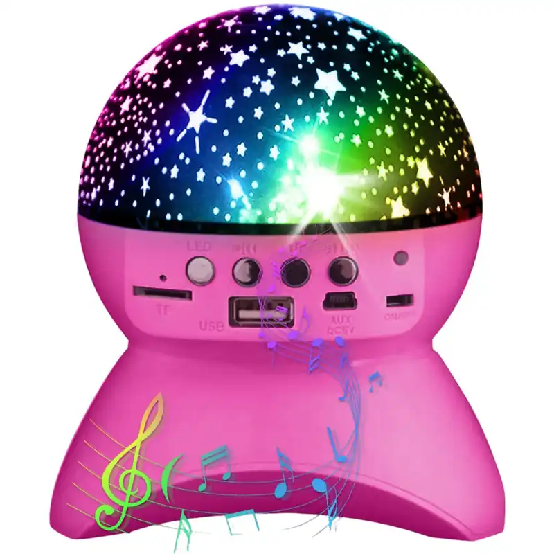Party Funlight Starry Sky Bluetooth Högtalare - Rosa Trygg betalning