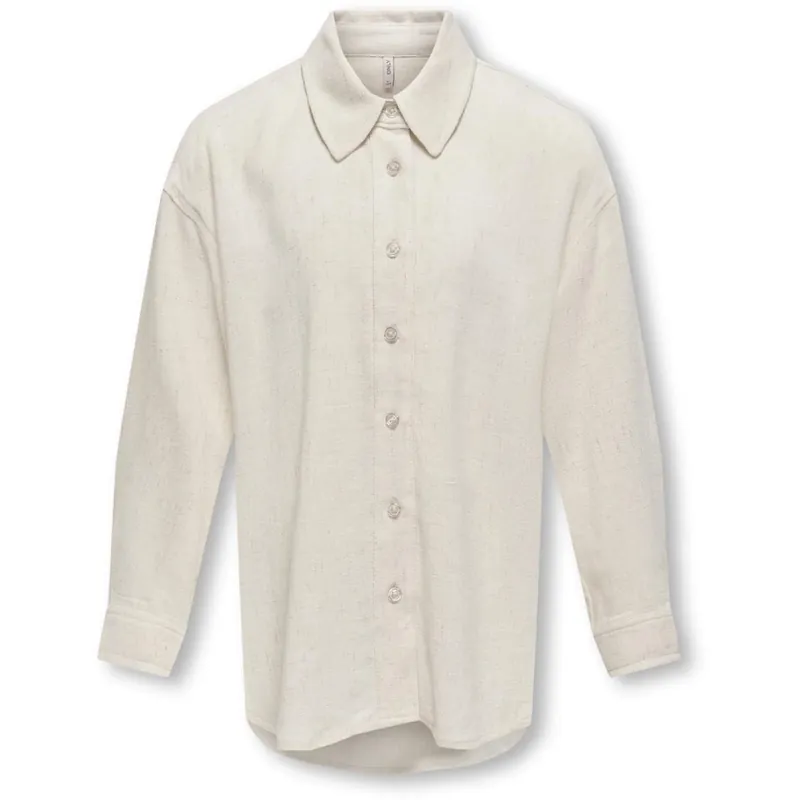 kids ONLY Moonbeam Siesta L/S Linne Blend Ovs Skjorta Pnt Nyhet