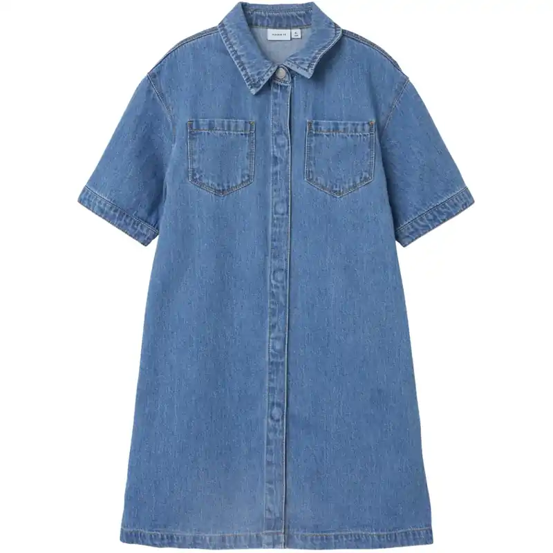 Sista chansen Name It Medium Blue Denim Jannet Denim Klänning