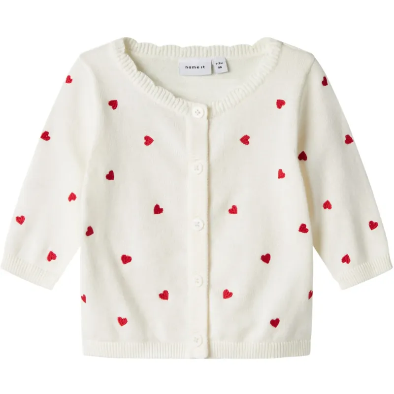 Name It Cloud Dancer Fisilly Stickad Cardigan Bästa pris