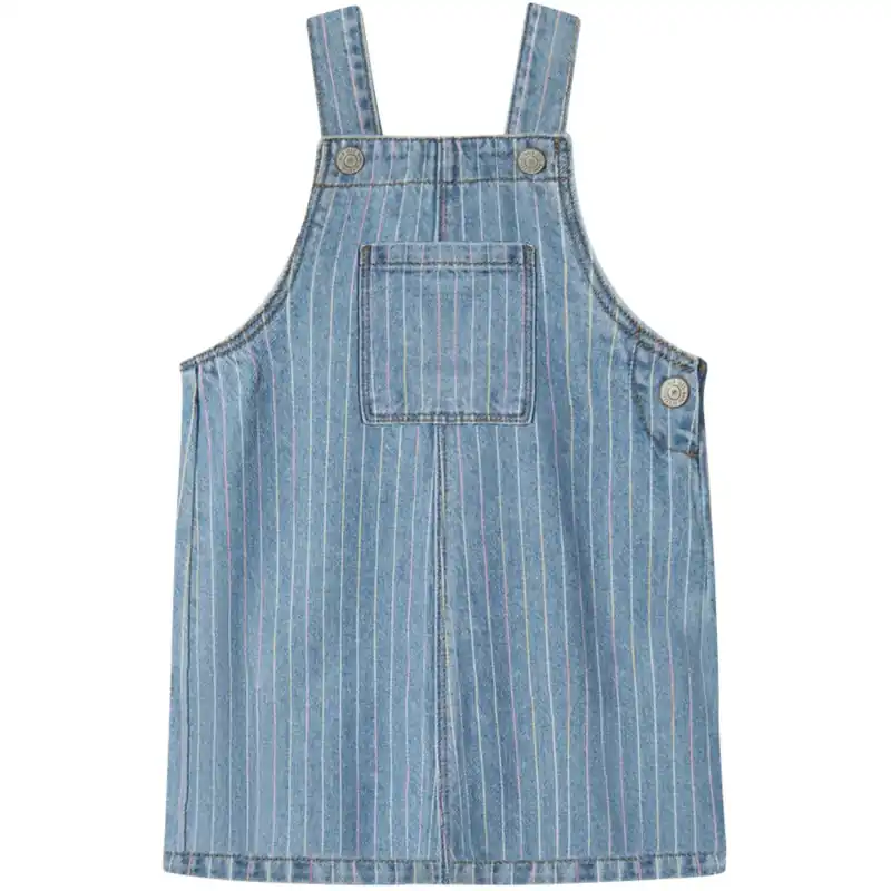 Name It Light Blue Denim Multi Macie Stripe Denim Spencer Klänning Köp nu