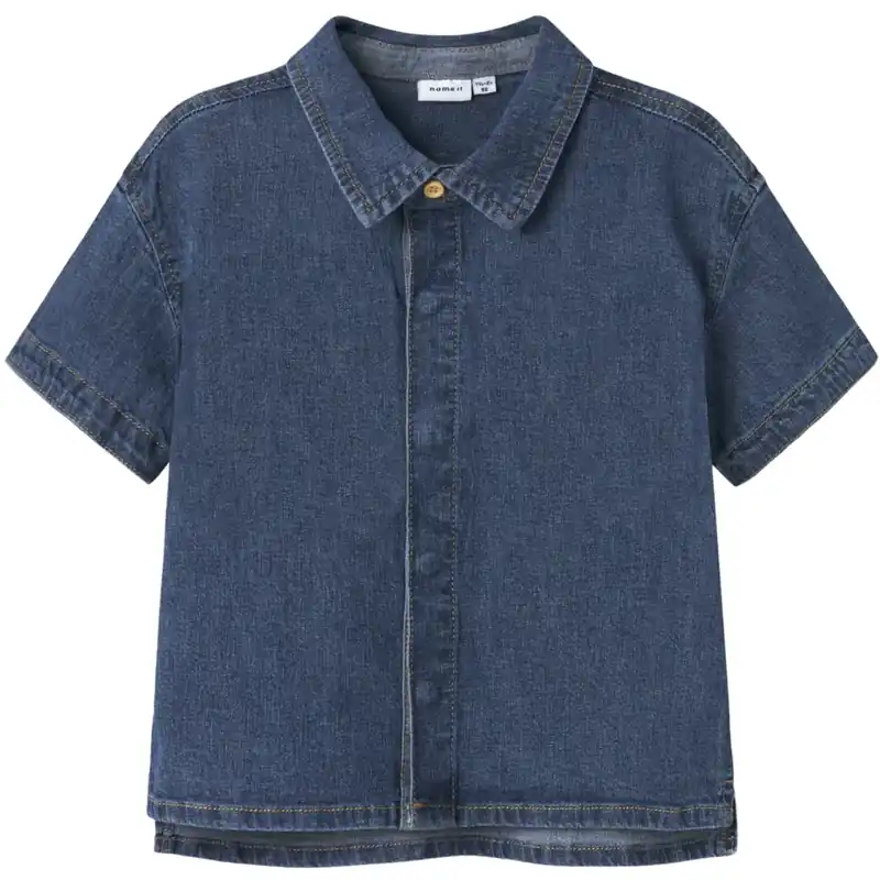 Name It Dark Blue Denim Peter Denim Skjorta Snabb leverans