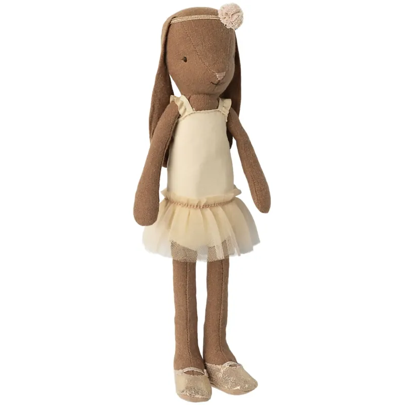 Maileg Bunny Size 2, Chocolate Brown - Ballet Dräkt Och Kjol Cream Populärt val